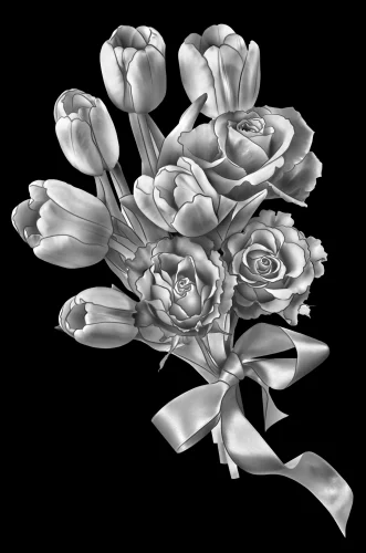 Цветы 021 (тюльпаны и розы)