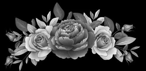 Цветочная композиция 050 (розы и пионы) 