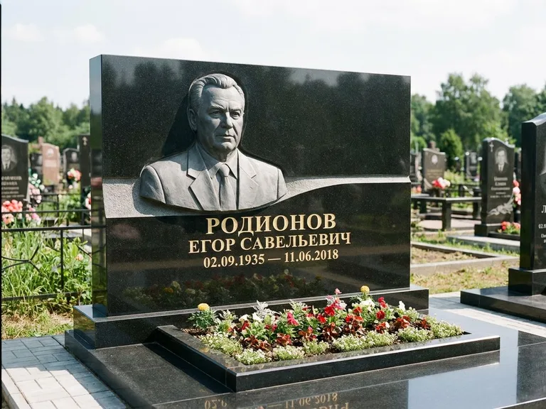 Памятник с барельефом — выполненная работа 27 в Мурманске