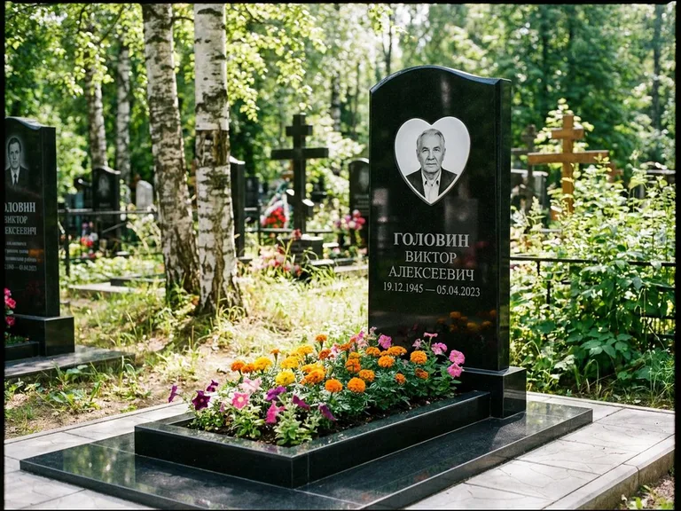 Овальный цветной портрет на керамике в Мурманске