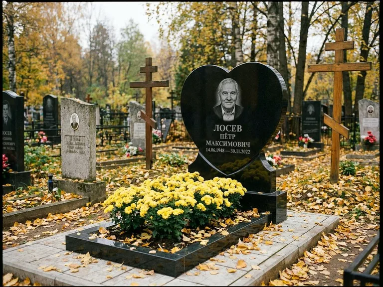 Керамический портрет пожилой женщины в Мурманске