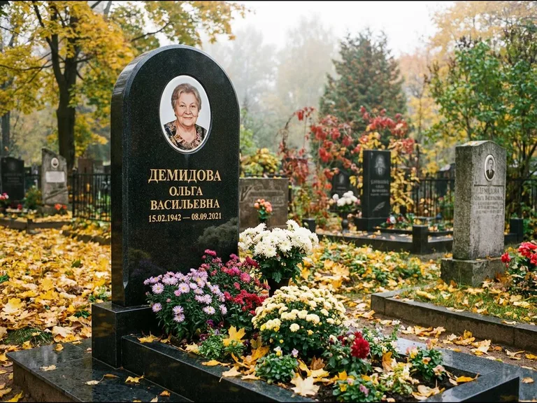 Керамический овал на стеле в Мурманске