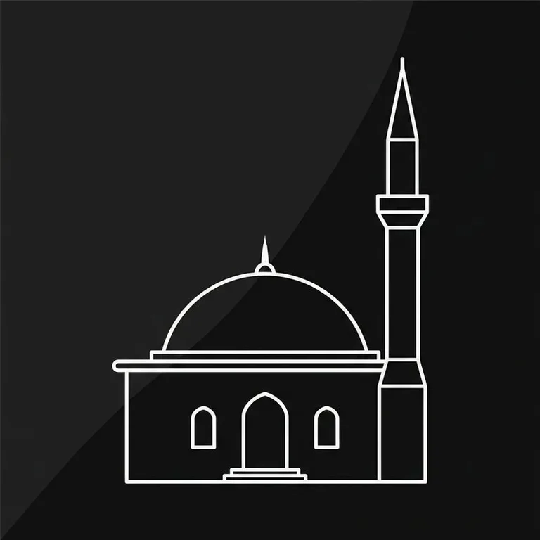 Эскиз: Одноминаретная — скромный силуэт сельской мечети в Мурманске