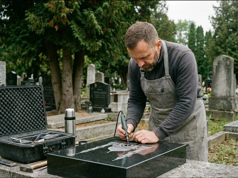 Выезд на кладбище — этап работы над мусульманским памятником