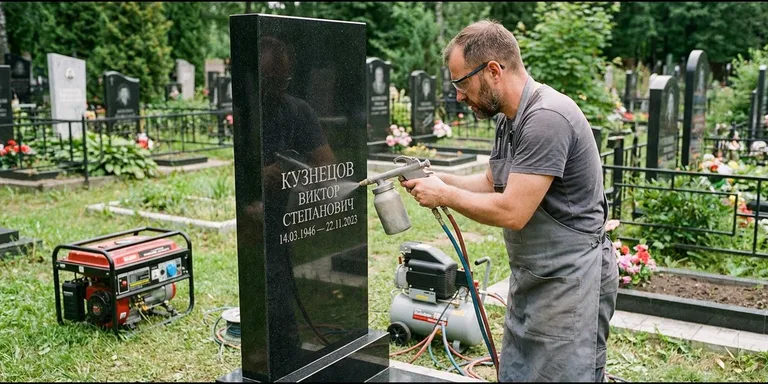 Гравировка с выездом — гравировка на памятник в Мурманске
