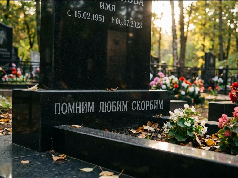 Эпитафия — гравировка с выездом на кладбище в Мурманске