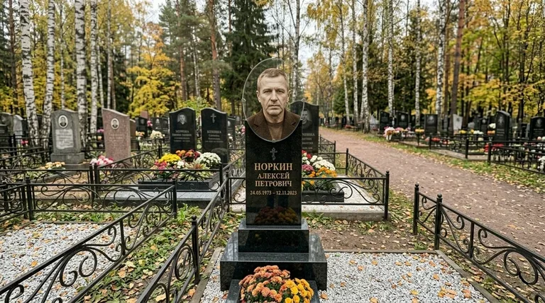 Портрет на стекле на вертикальной стеле в Мурманске