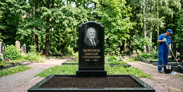 Уборка могил на кладбище в Мурманске — наведение порядка, мойка памятника, благоустройство участка