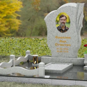 Памятник из гранита вертикальный светский - П147