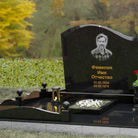 Вертикальный гранитный памятник для одного - П155