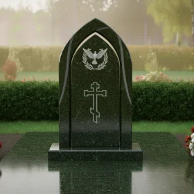 Гранитный православный памятник с крестом - ПН325