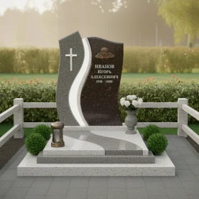 Комбинированный православный памятник - ПН351
