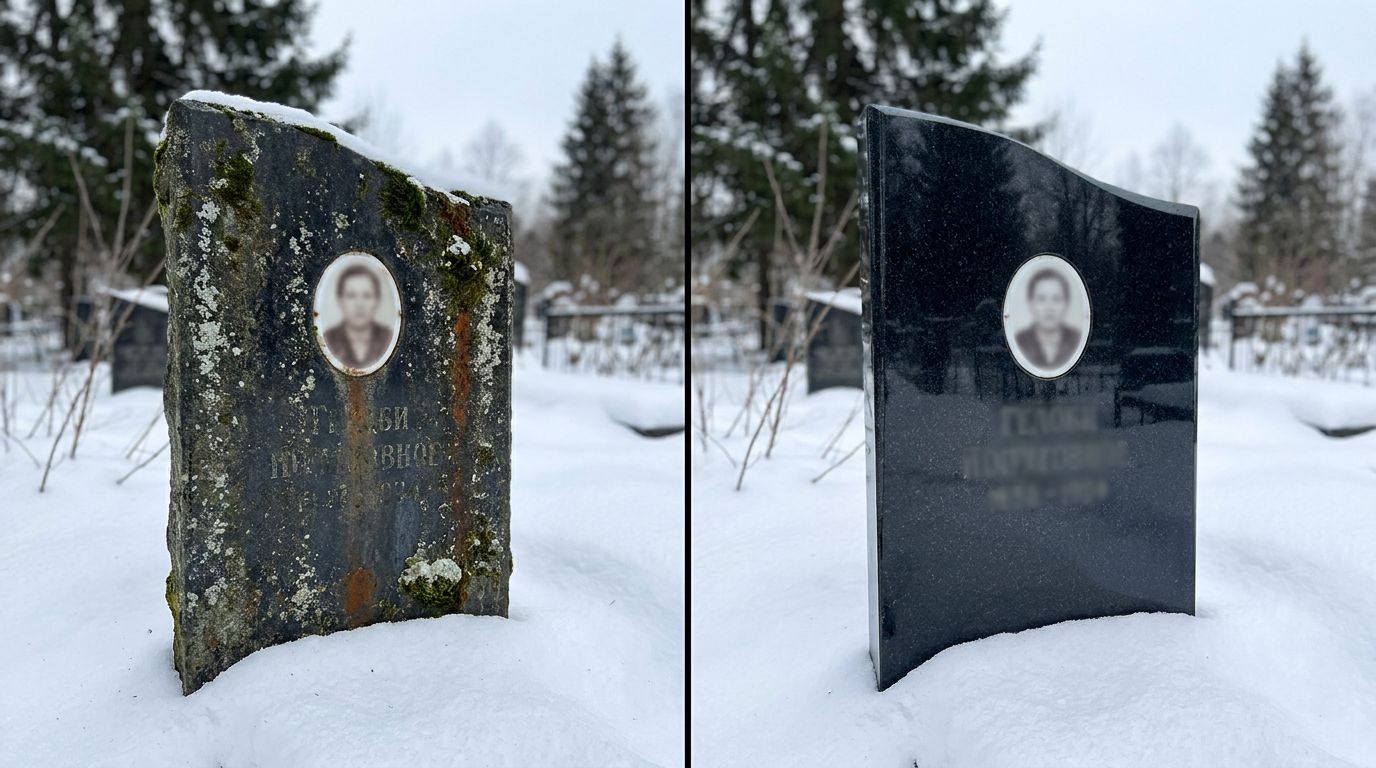 Реставрация памятника в Мурманске — пример 1