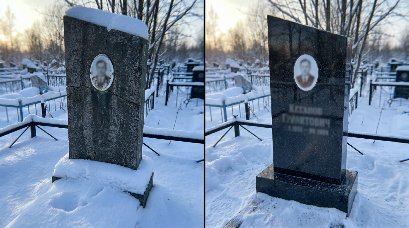 Реставрация памятника в Мурманске — пример 4